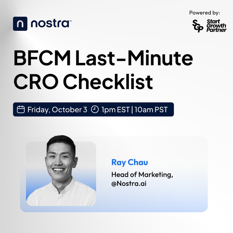 Cover Image for BFCM Last-Minute CRO Checklist