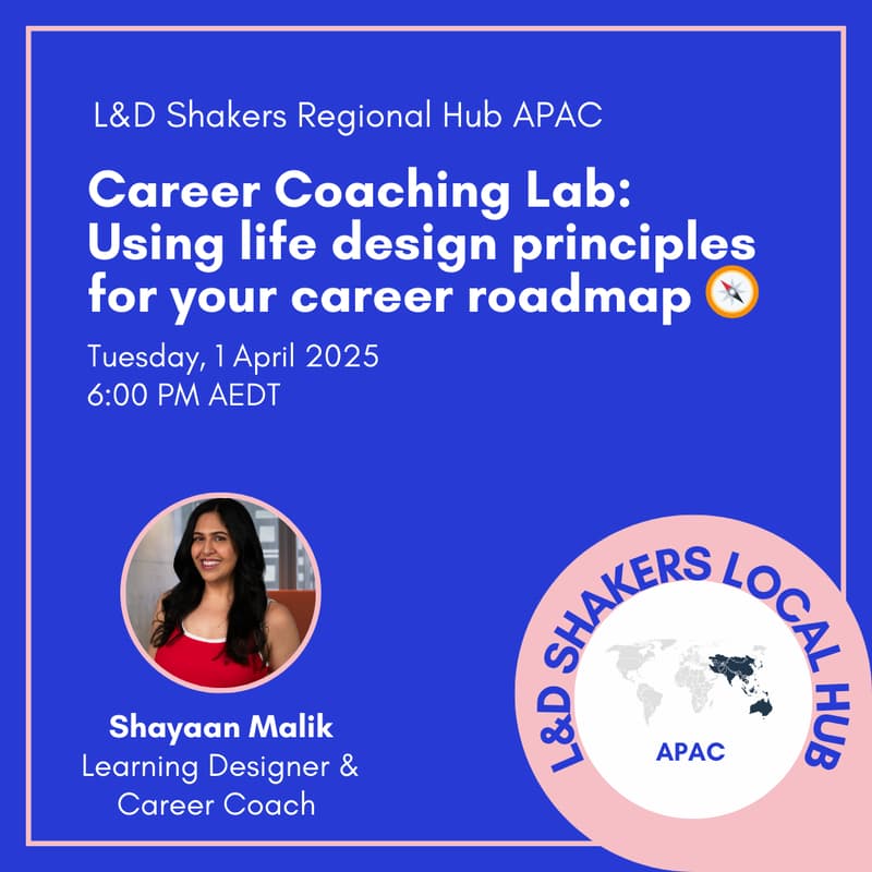 Cover Image for Career Coaching Lab: Using life design principles for your career roadmap 🧭