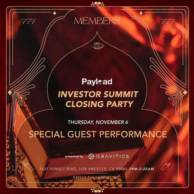 Cover Image for Payload Investor Summit Closing Party