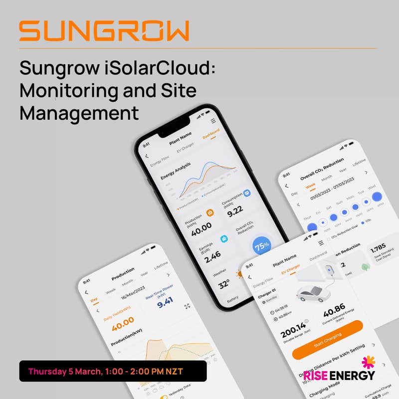 Cover Image for Sungrow iSolarCloud: Monitoring and Site Management