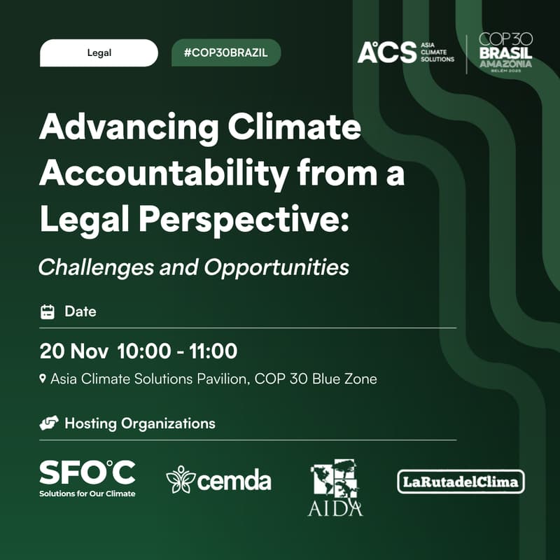 Cover Image for Advancing Climate Accountability from a Legal Perspective: Challenges and Opportunities