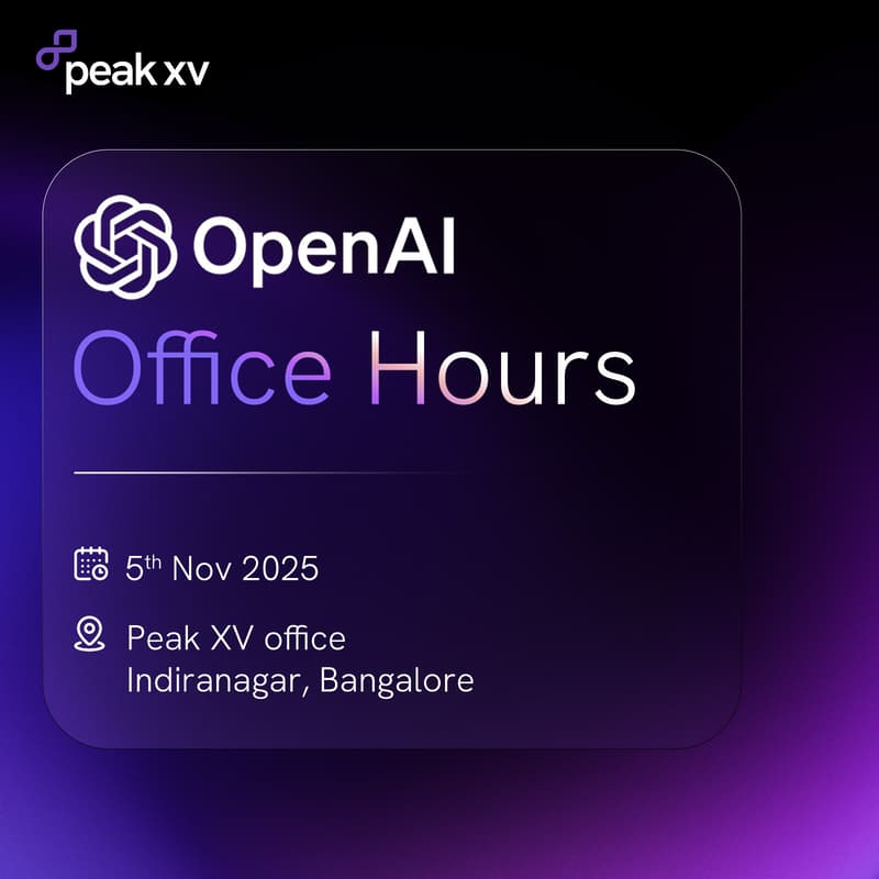 Cover Image for Open AI Office Hours — hosted by Peak XV