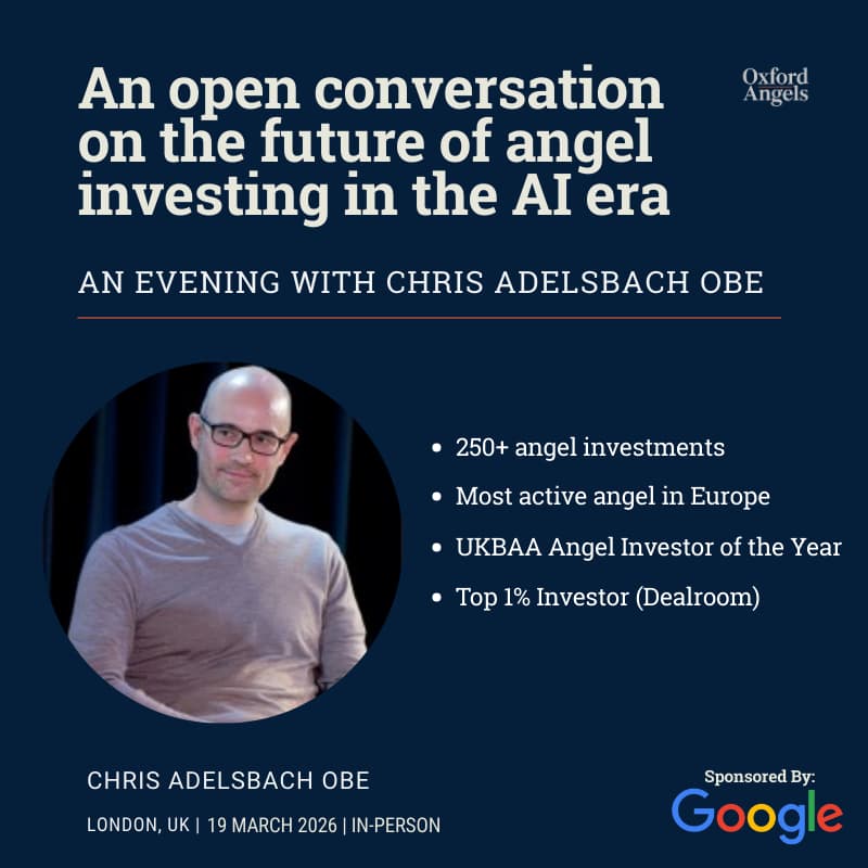 Cover Image for An open conversation with Chris Adelsbach OBE on the future of angel investing in the AI era