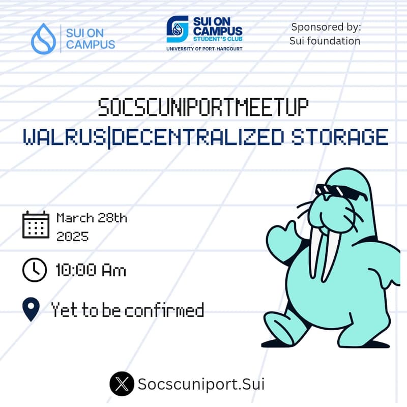 Cover Image for WALRUS DECENTRALIZED STORAGE. SOCSC UNIPORT