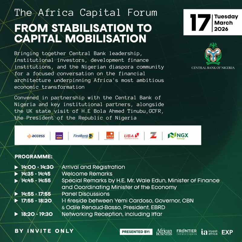 Cover Image for The Africa Capital Forum | FROM STABILISATION TO CAPITAL MOBILISATION
