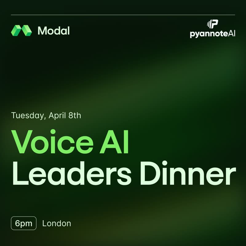 Cover Image for Voice AI Leaders Dinner with pyannoteAI and Modal
