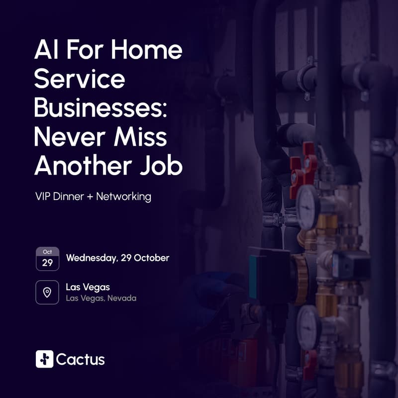 Cover Image for AI for Home Service Businesses: VIP Dinner & Networking