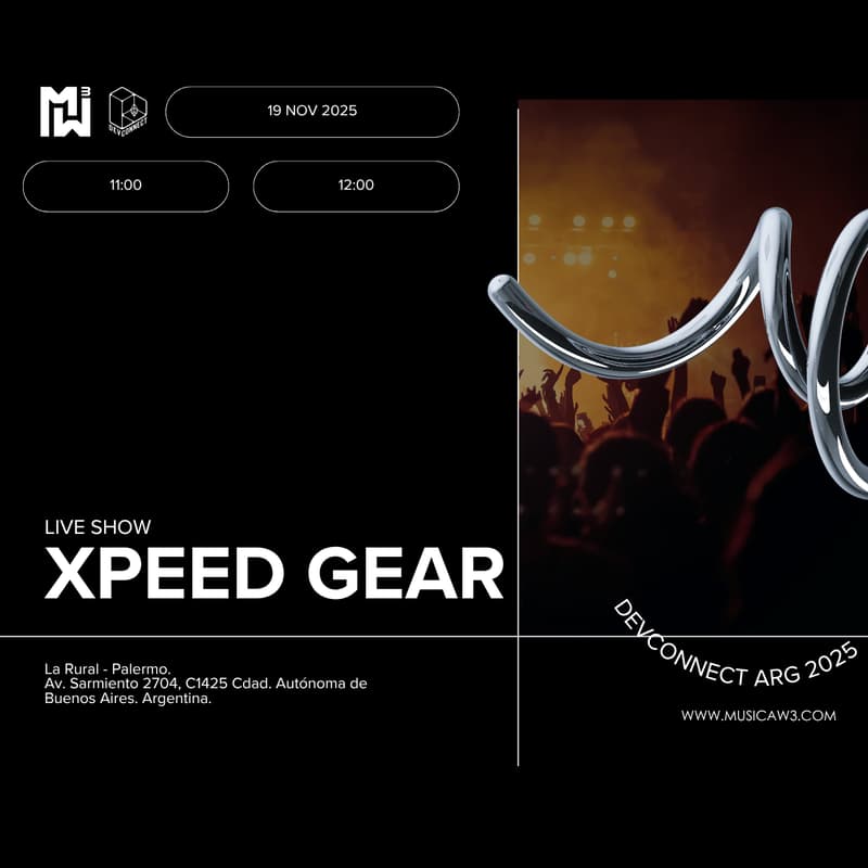 Cover Image for XPEED GEAR - Arte que acelera la música @Devconnect Onchain Art Hub