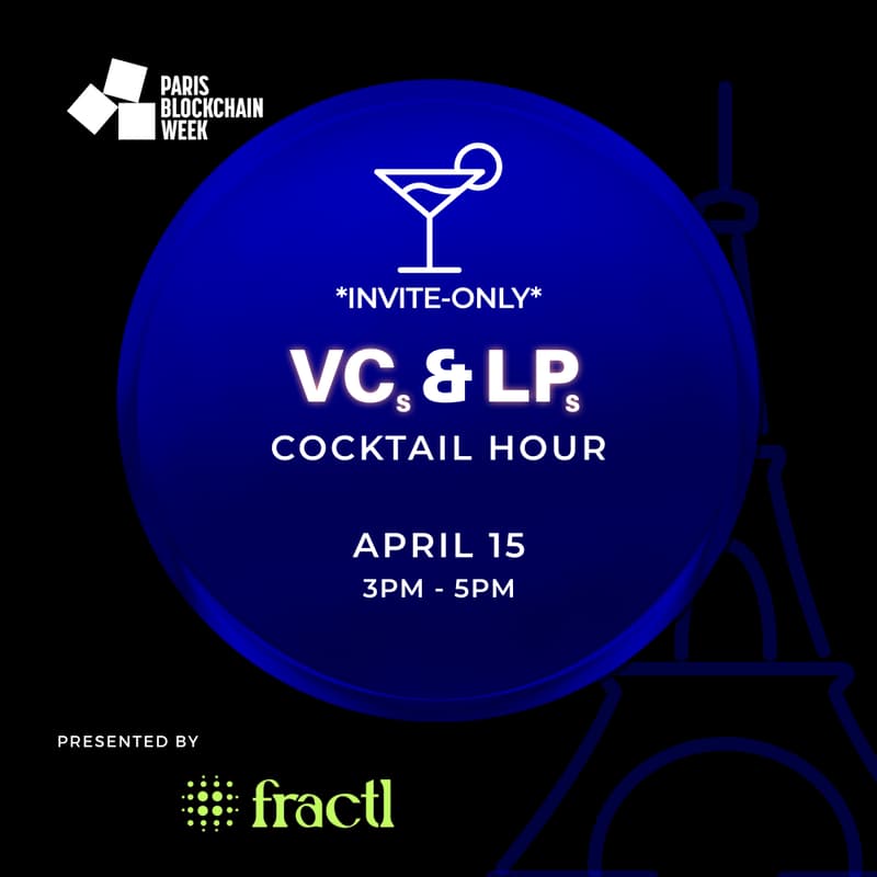 Cover Image for Paris Blockchain Week VCs & LPs Cocktail Hour ✨ (invite only)
