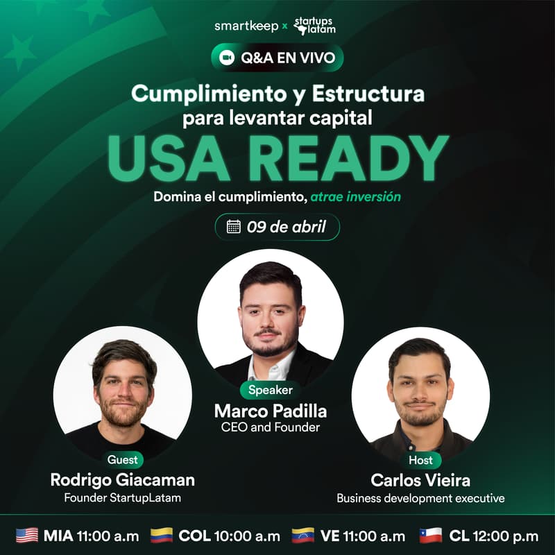 Cover Image for 🔴Webinar: Cumplimiento y estructura para levantar capital.