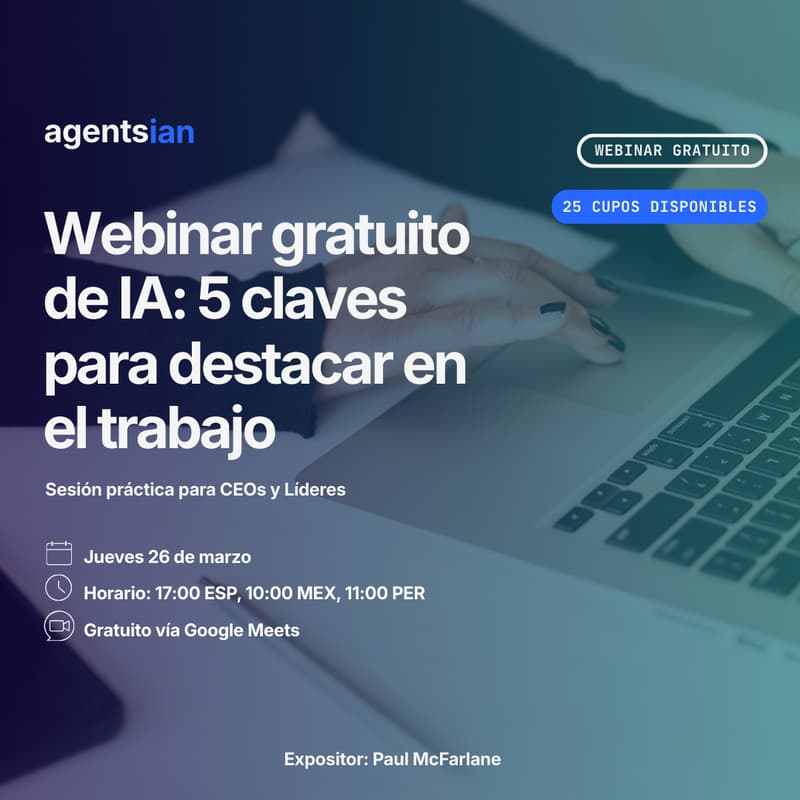 Cover Image for Webinar gratuito de IA: 5 claves para destacar en el trabajo