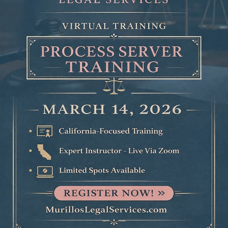 Cover Image for Process Serving Training