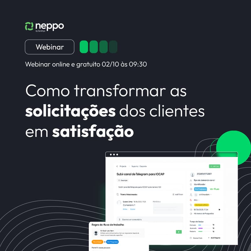 Cover Image for Webinar: Como transformar as solicitações dos clientes em satisfação