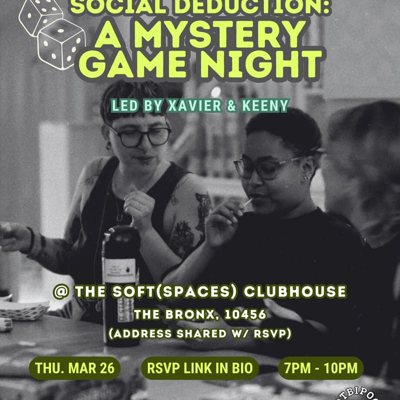 Cover Image for Social Deduction: A Mystery Game Night! 🎲