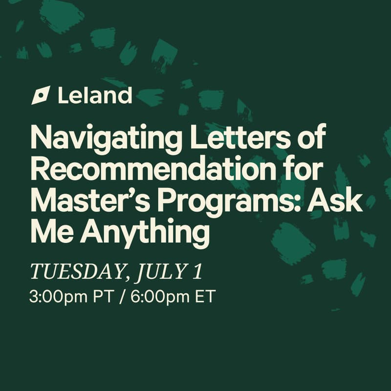 Cover Image for Navigating Letters of Recommendation for Master's Programs: Ask Me Anything