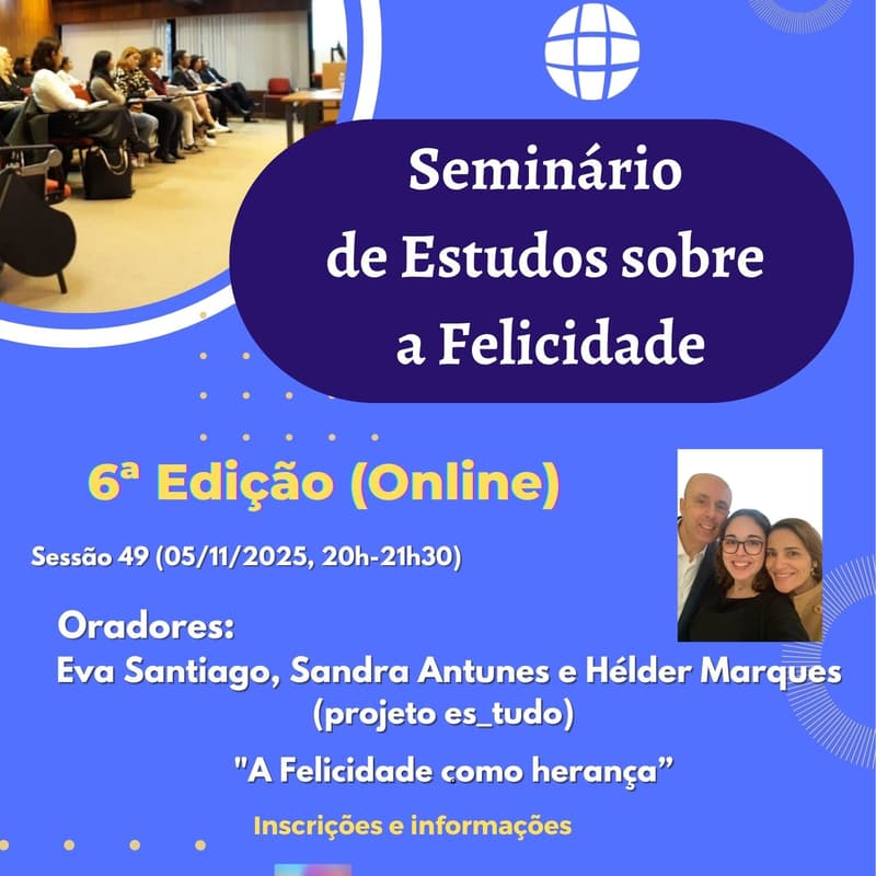 Cover Image for 49º Seminário Online de Estudos sobre a Felicidade
