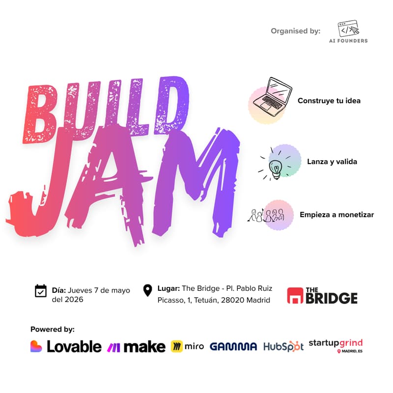 Cover Image for BuildJam - AI Founders by Startup Grind Madrid