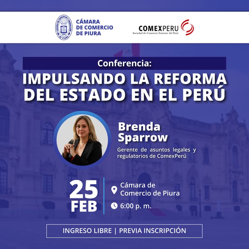 Cover Image for Conferencia: Impulsando la Reforma del Estado en el Perú