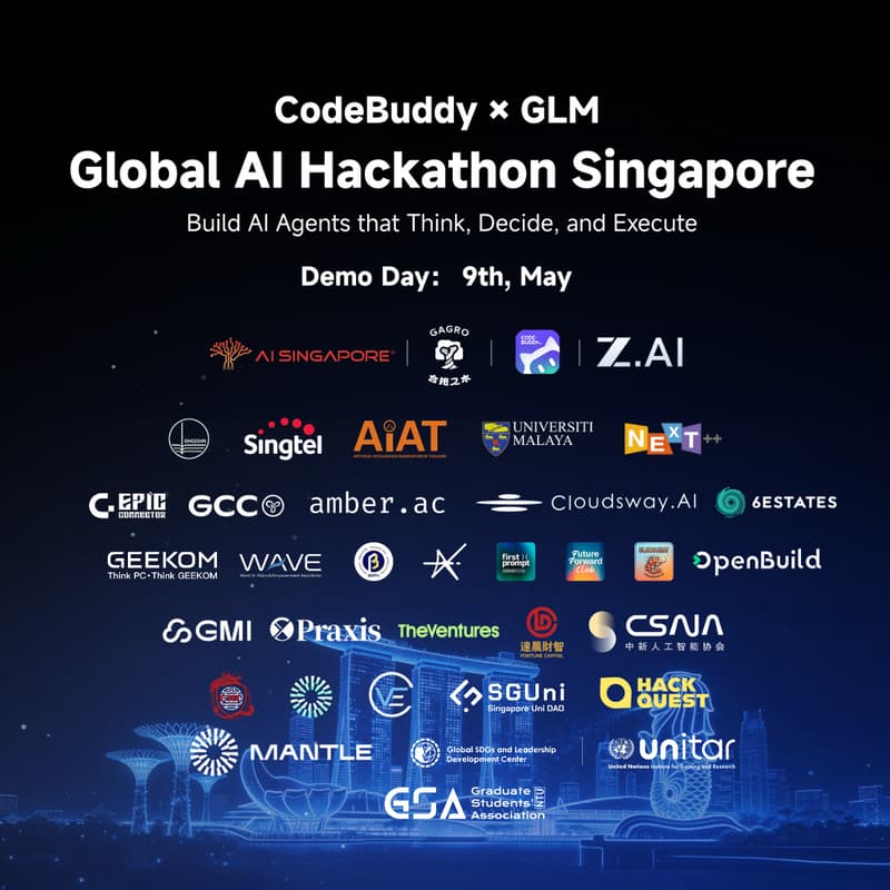 Cover Image for CodeBuddy × GLM — Global AI Hackathon Singapore 2026