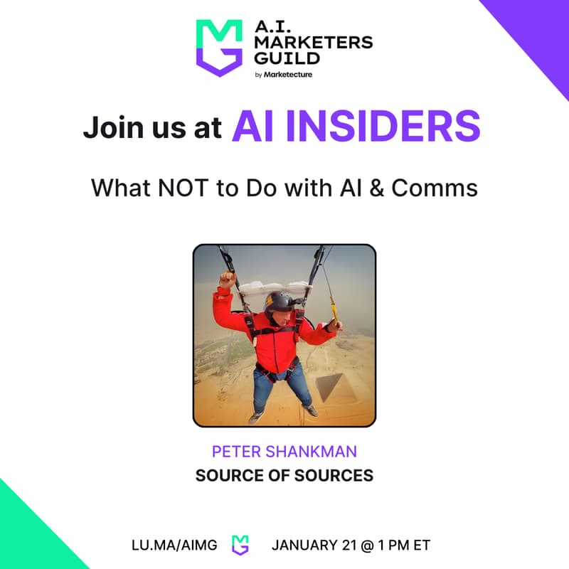 Cover Image for AI Insiders with Peter Shankman on What NOT to Do with AI & Comms