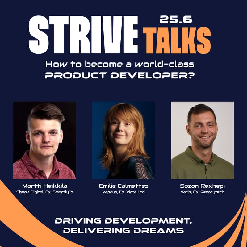 Cover Image for Strive Talks: Becoming world-class Product Developer