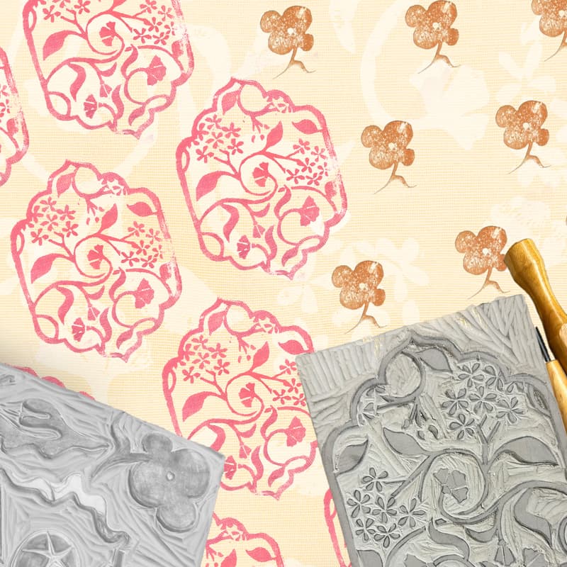 Cover Image for Block Printing Scarf Workshop 🧵