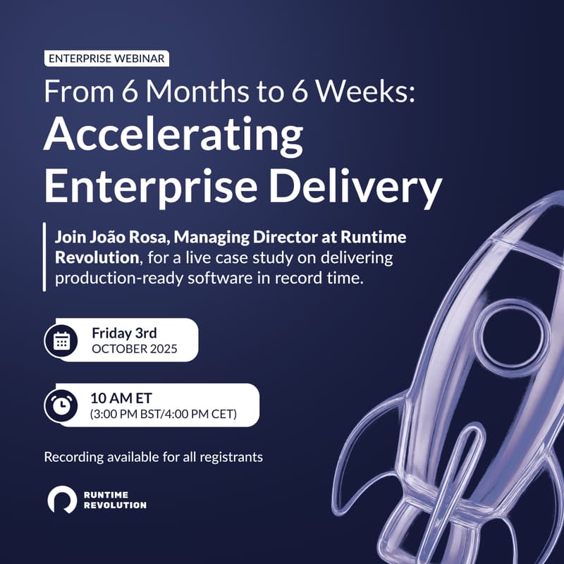 Cover Image for From 6 Months to 6 Weeks: Accelerating Enterprise Delivery