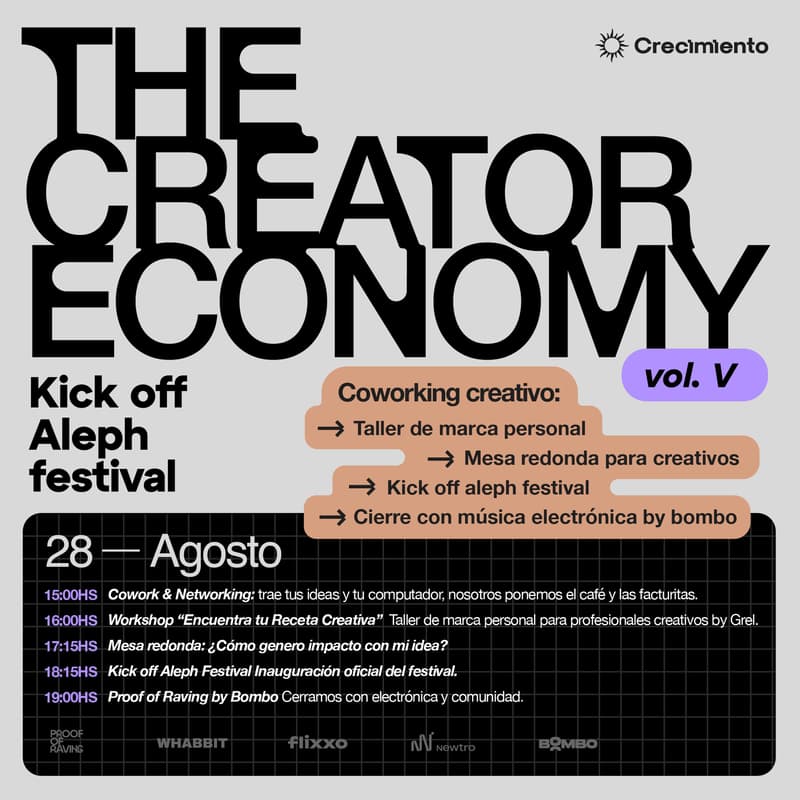 Cover Image for THE CREATOR ECONOMY VOL. V - Kick off Aleph Festival