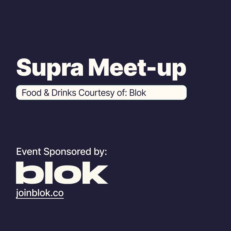 Cover Image for Supra Boston meetup (drinks & food courtesy of Blok)
