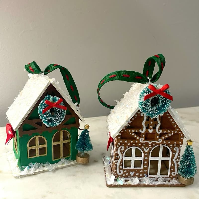 Cover Image for craft club: painted gingerbread houses