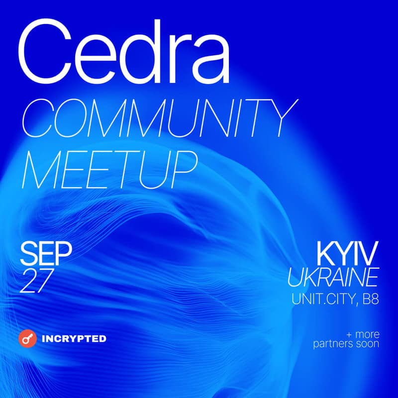 Cover Image for Cedra community meetup