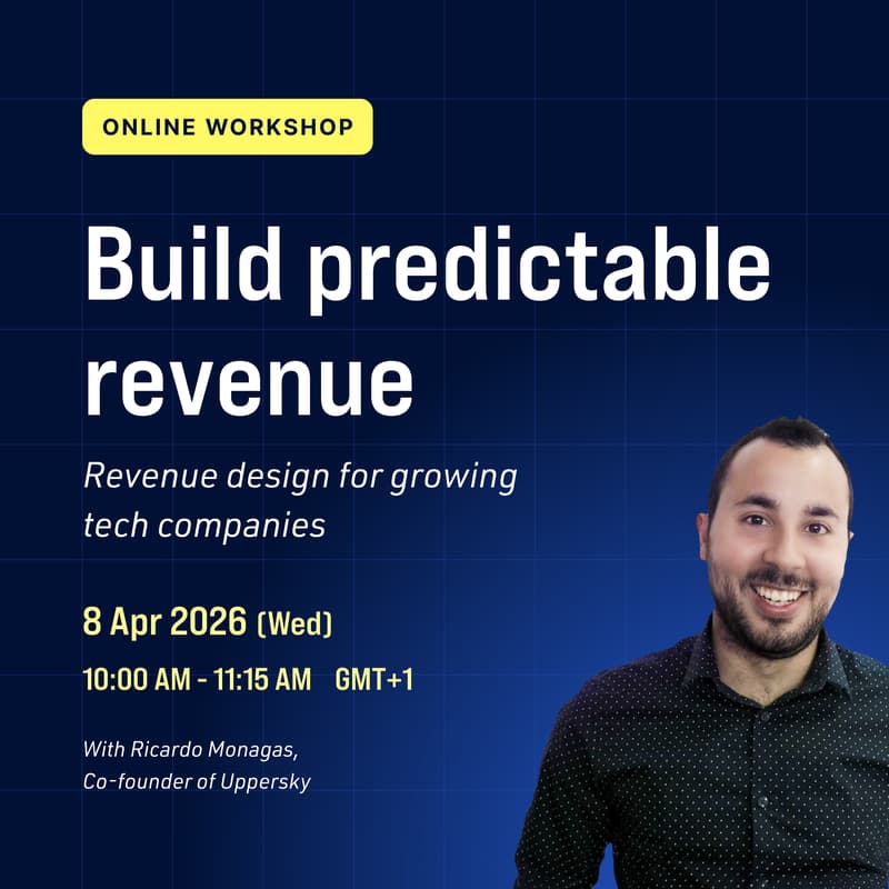 Cover Image for Build predictable revenue — A practical revenue design workshop for growing tech companies