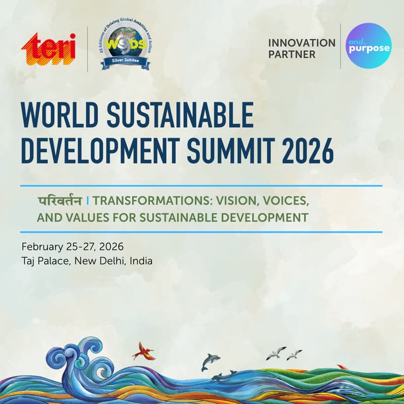 Cover Image for TERI World Sustainable Development Summit (WSDS) 2026, Innovation Partner - AndPurpose