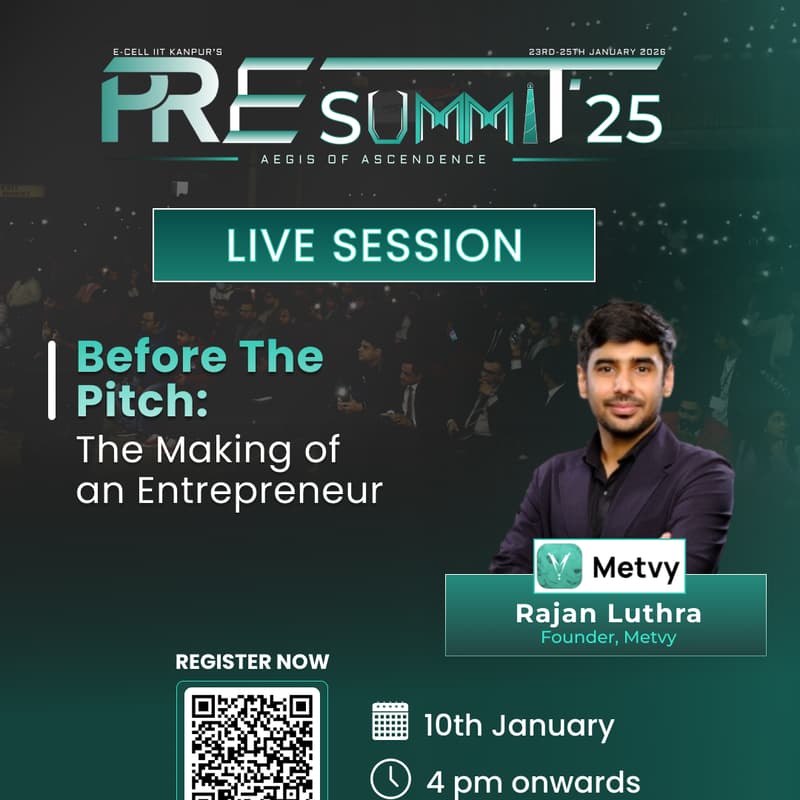 Cover Image for Pre-Summit'25: Rajan Luthra (Co-Founder Metvy)