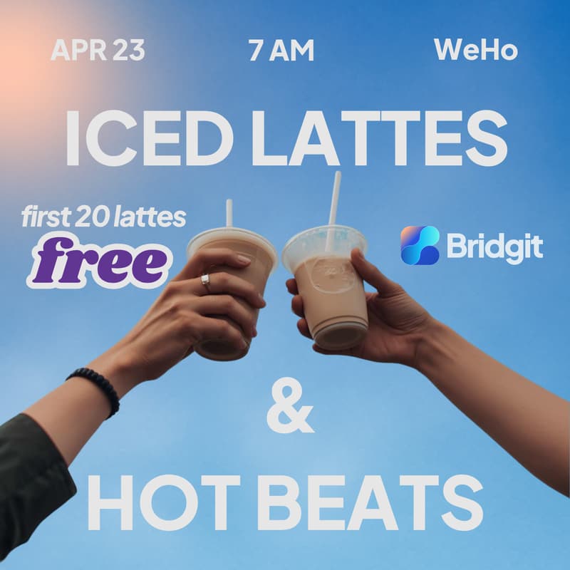 Cover Image for Iced Lattes & Hot Beats Social Morning