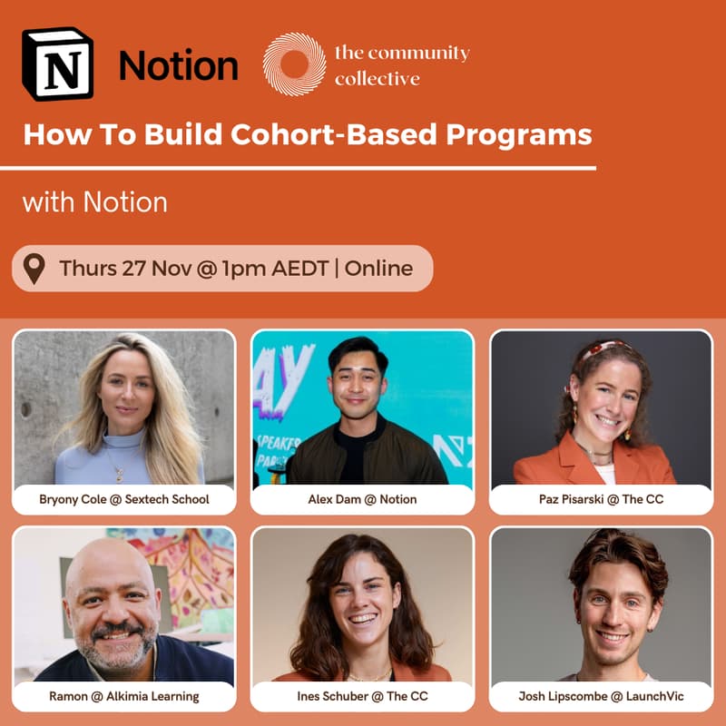 Cover Image for 🏵 Notion x The CC: How To Build Cohort-Based Programs Part 2