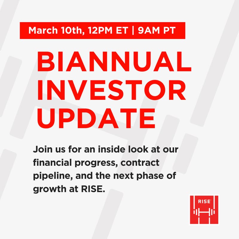 Cover Image for RISE Biannual Investor Update