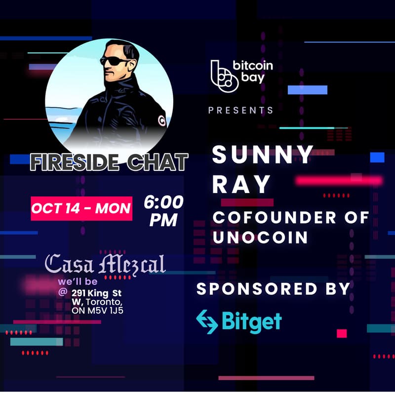 Cover Image for Bitcoin Bay: Fireside Chat w/ Sunny Ray - Founder of Unocoin