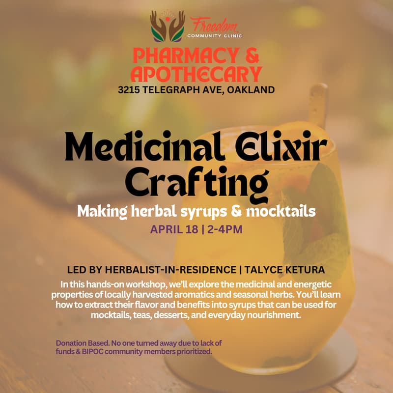 Cover Image for Medicinal Elixir Crafting- Making herbal syrups & mocktails