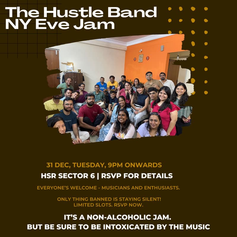 Cover Image for The Hustle Band - The New Year Eve Jam
