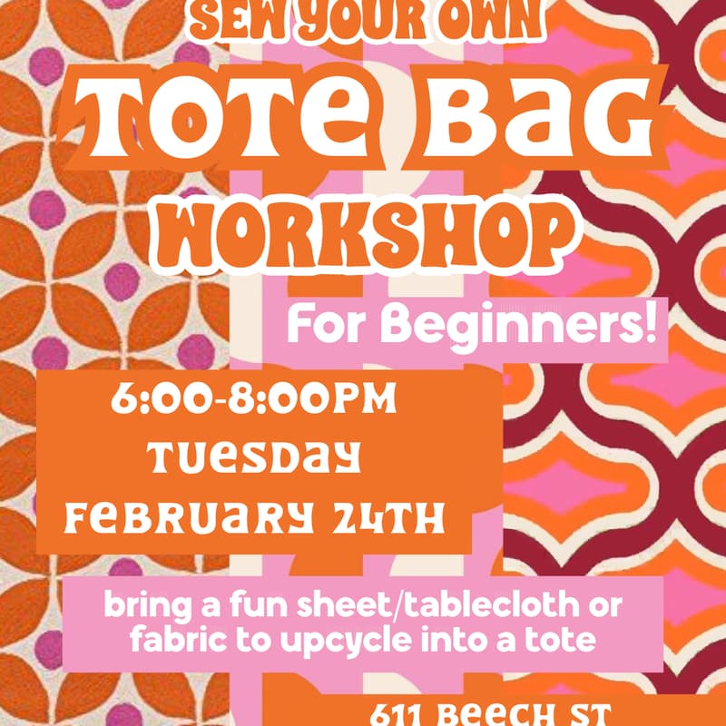 Cover Image for Beginner Sewing Tote Workshop