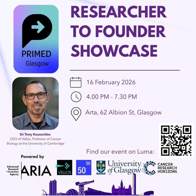 Cover Image for Researcher to Founder Showcase (Glasgow)