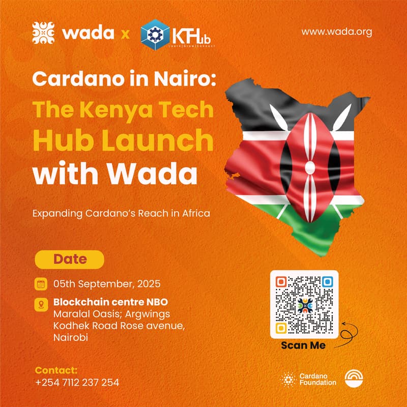 Cover Image for Expanding Cardano’s Reach in Africa: Wada Hub Launch: (Nairobi, Kenya)