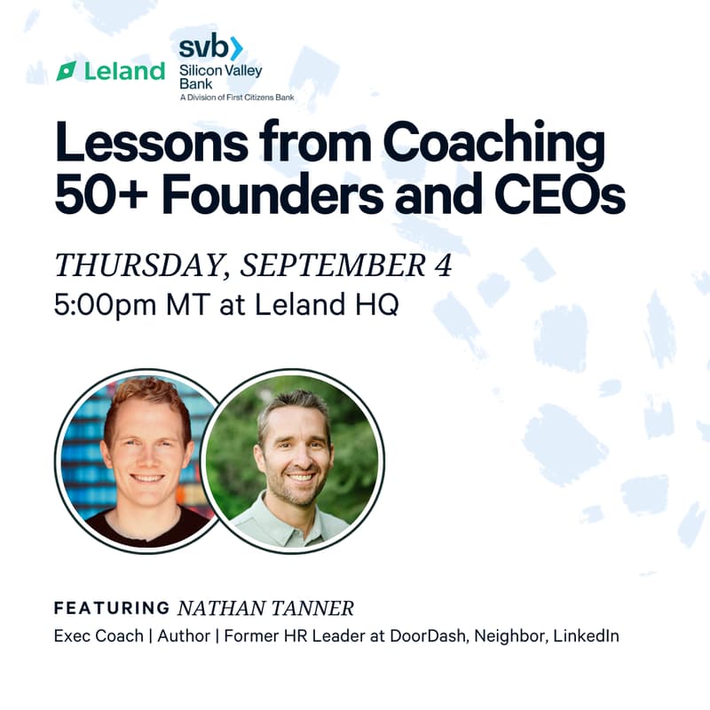 Cover Image for Lessons from Coaching 50+ Founders and CEOs