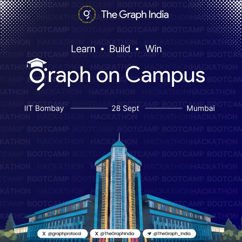 Cover Image for BootCamp + Hackathon - The Graph - 28th September