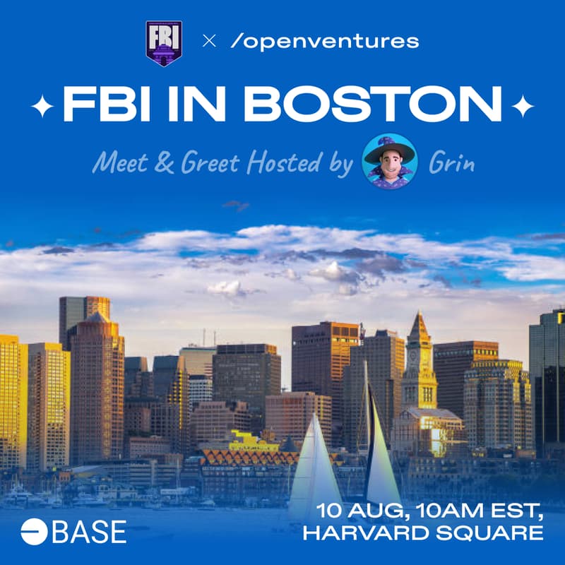Cover Image for FBI x /openventures in Boston - Meet & Greet by Grin from Cabin.