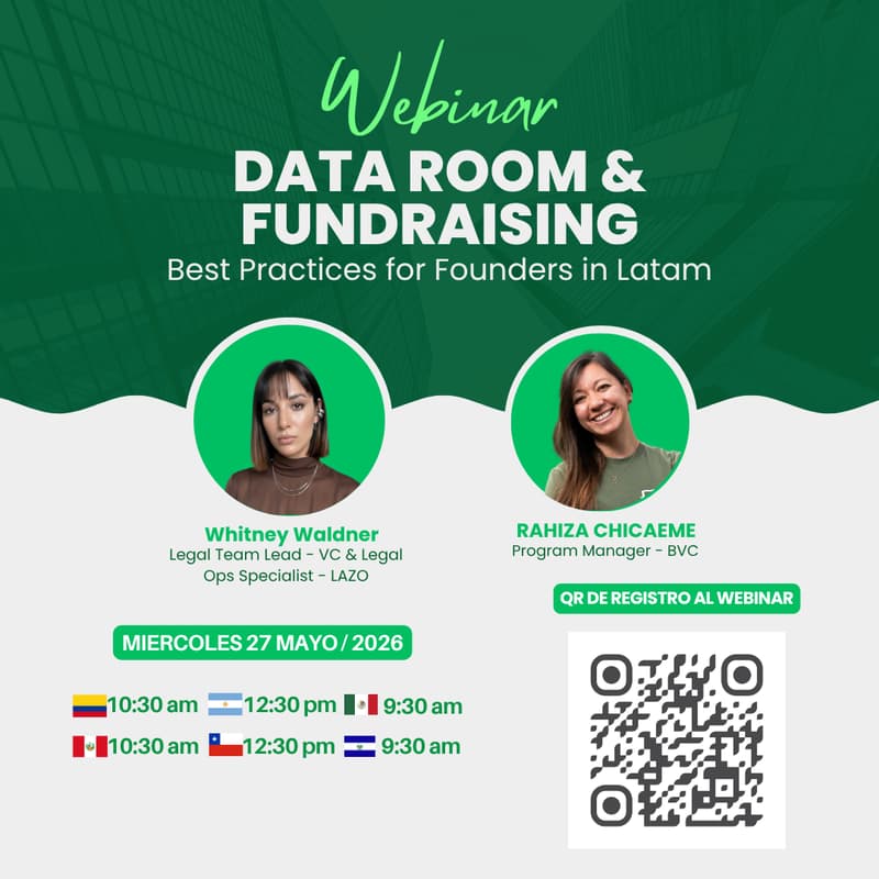 Cover Image for Webinar I Data Room & Fundraising: Best Practices para Founders in Latam