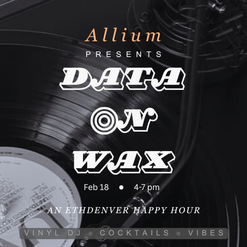 Cover Image for Data on Wax: An Allium Happy Hour