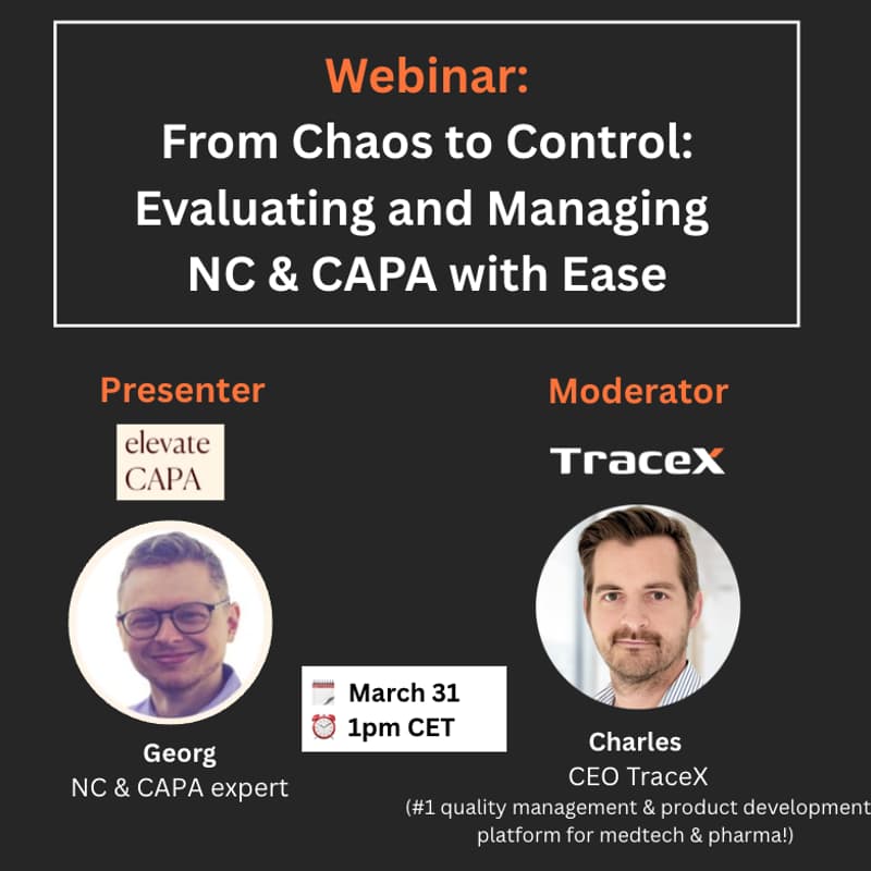 Cover Image for From Chaos to Control: Evaluating and Managing NC & CAPA with Ease