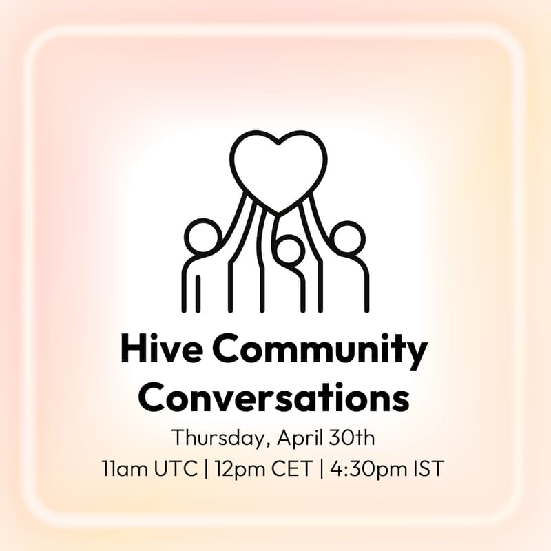 Cover Image for Hive Community Conversations